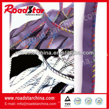 high visibility polyester reflective piping stitching with colorful thread